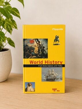 Dumont‎ Monte World History Flipguide Accordion Timeline Dark Academia Book Vtg